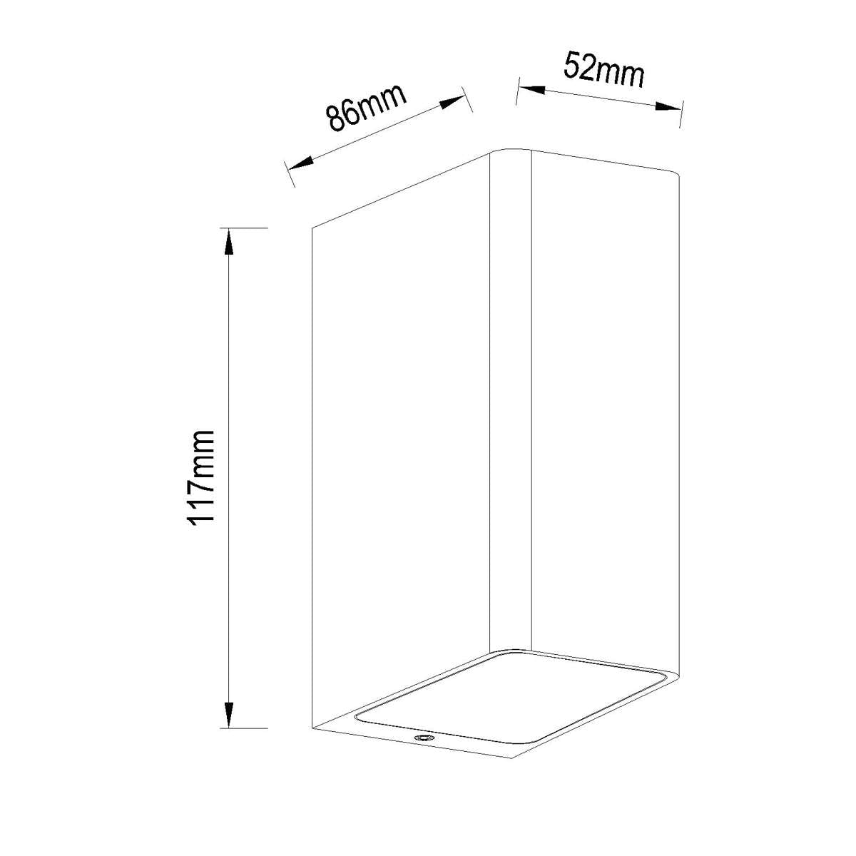 Obox Wall Slim Square