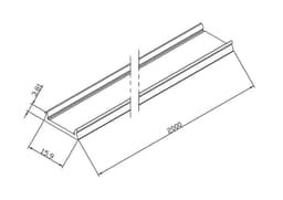 Led Profil Cover, frosted, 2m view 3