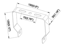 bracket, fixed Bekale 200 view 2