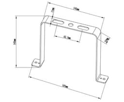 bracket, fixed Bekale100, Eco view 2
