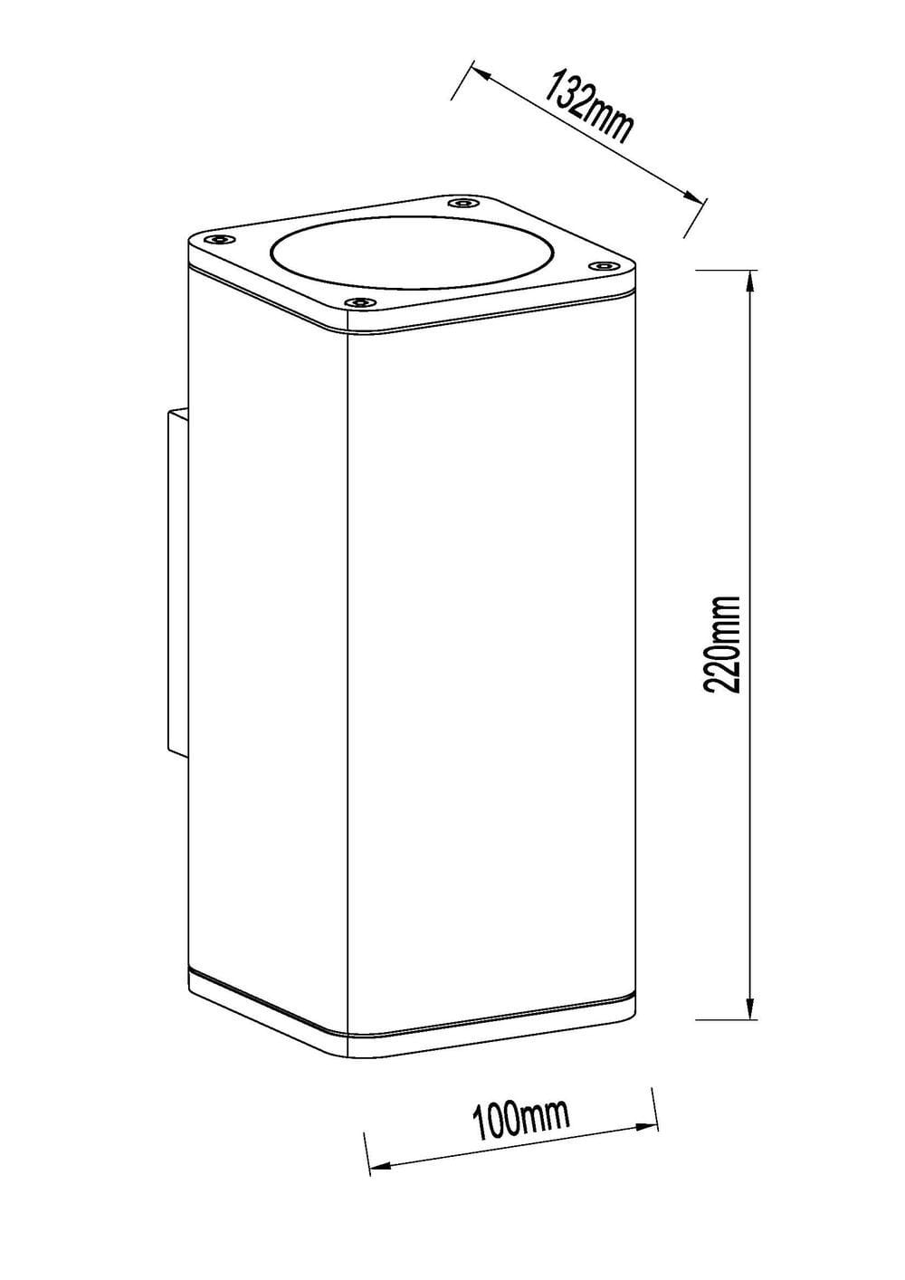 Obox Wall Square Up-Down - Alternative view