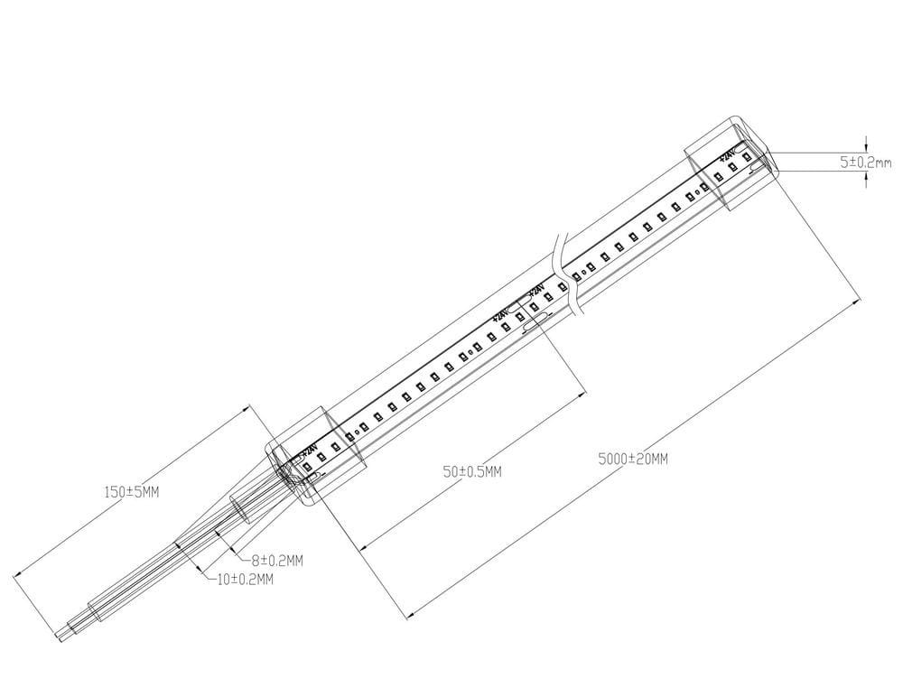 CSP LED Strip IP68 - Alternative view