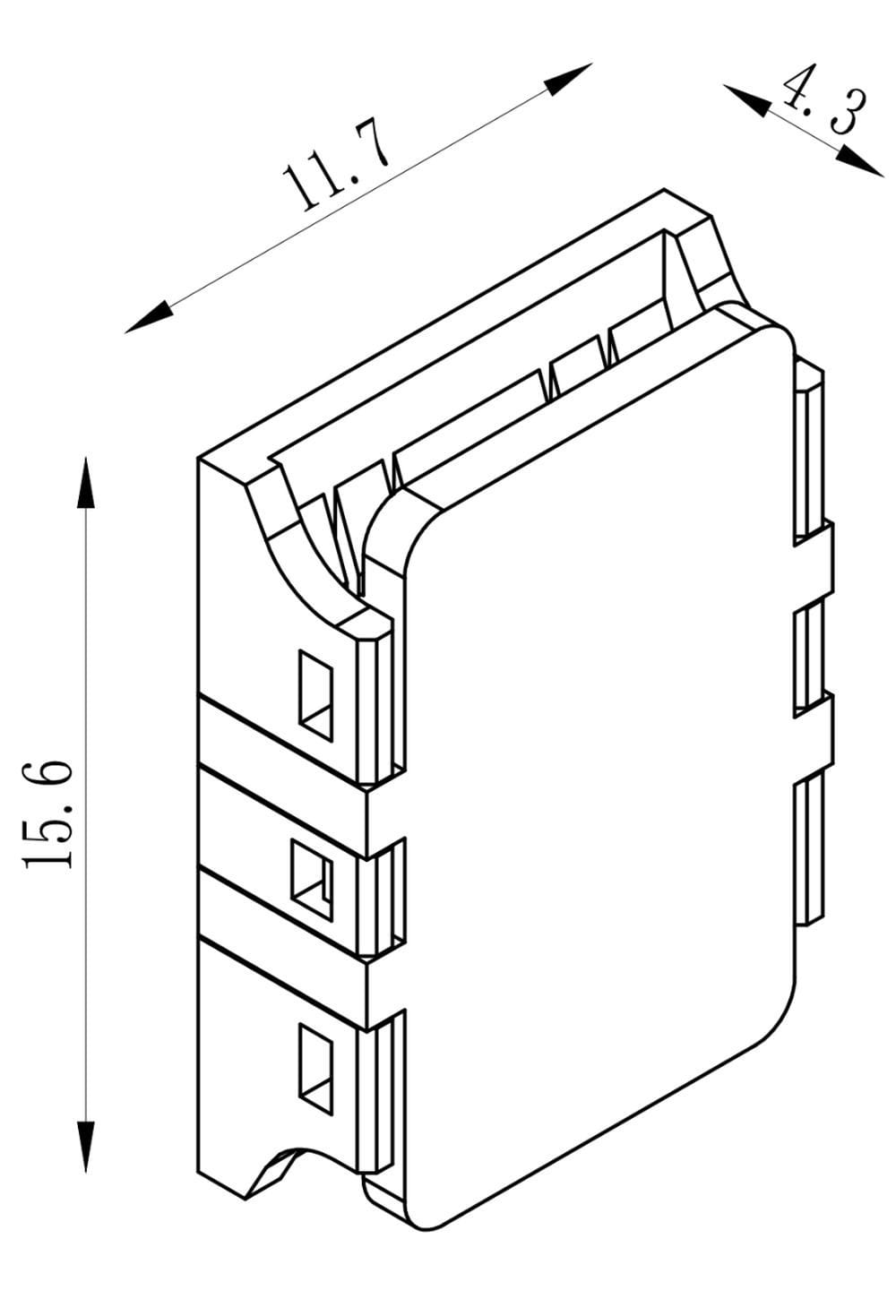 d2w strip2strip connector - Alternative view