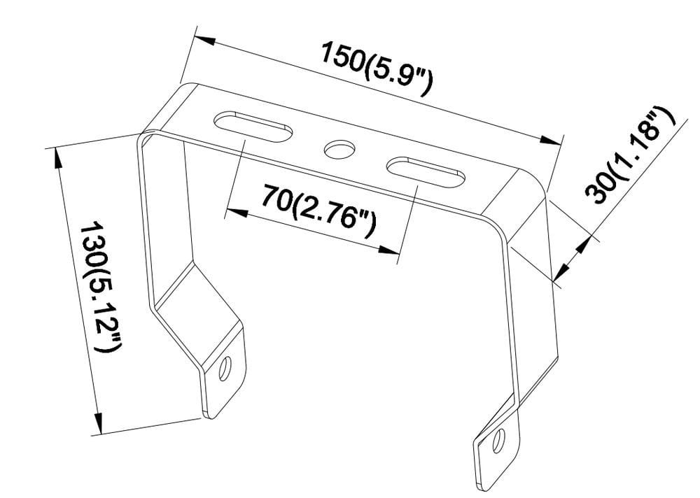 bracket, fixed Bekale 200 - Alternative view