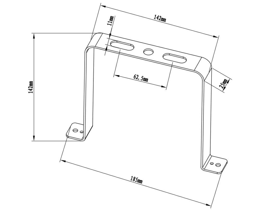 bracket, fixed Bekale100, Eco - Alternative view