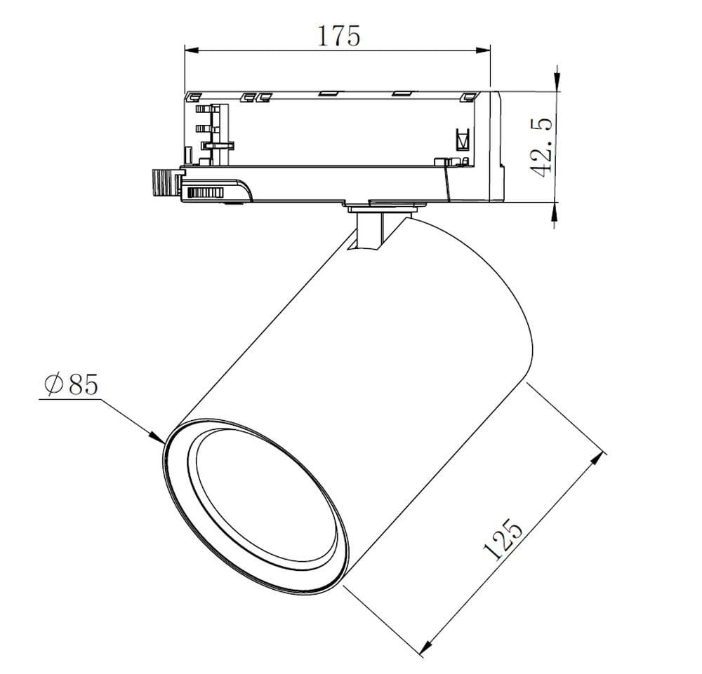 3 Ph. Spot LED 930 - Alternative view