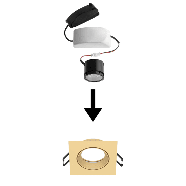 N-tri Square Chrome Set 10W 2700K