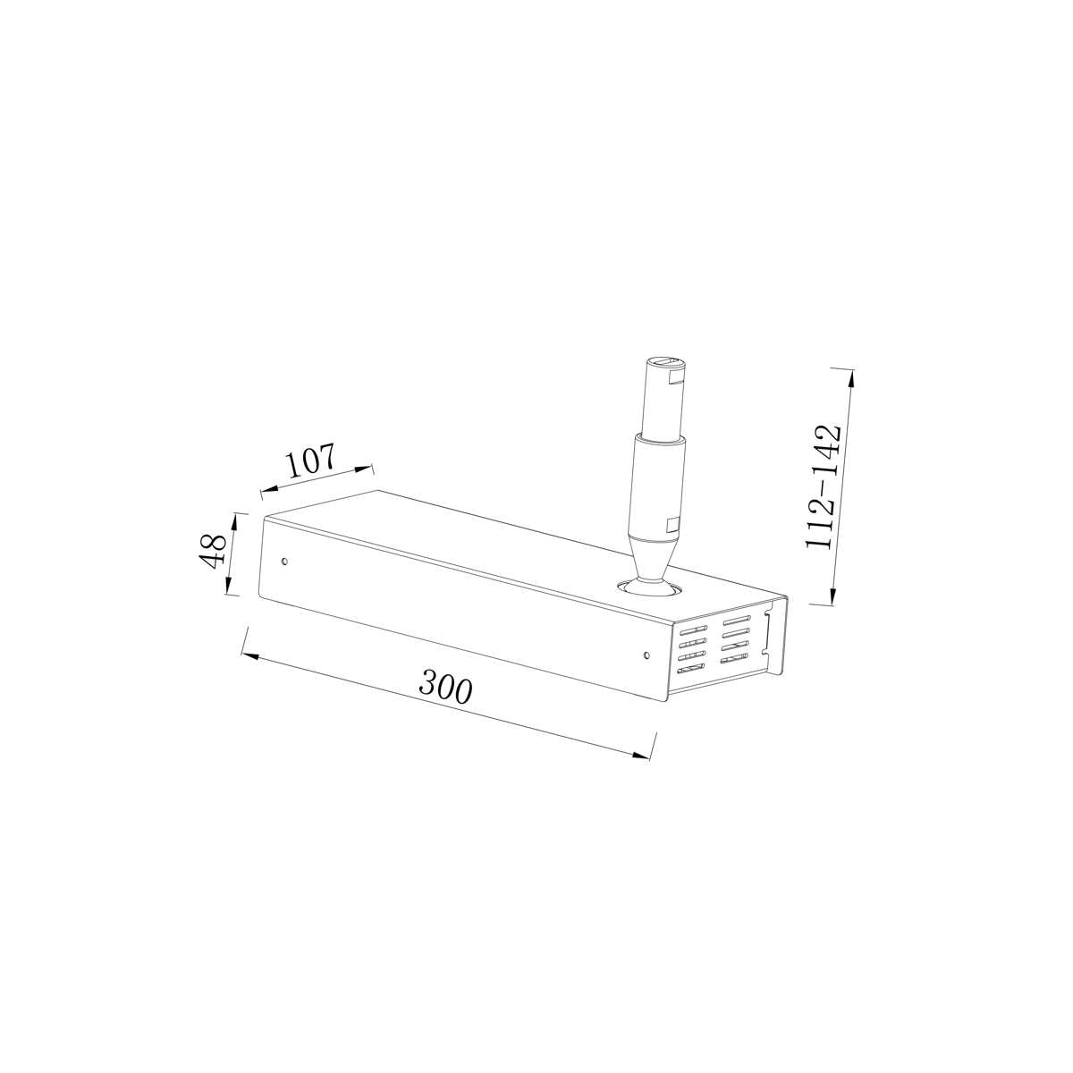 Wall-Feedinbox, excl. driver, incl. mecanical tensioner